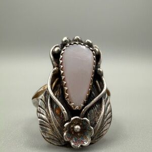 Navajo mother of pearl sterling ring